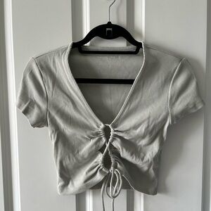 Abercrombie Short Sleeve Crop Top